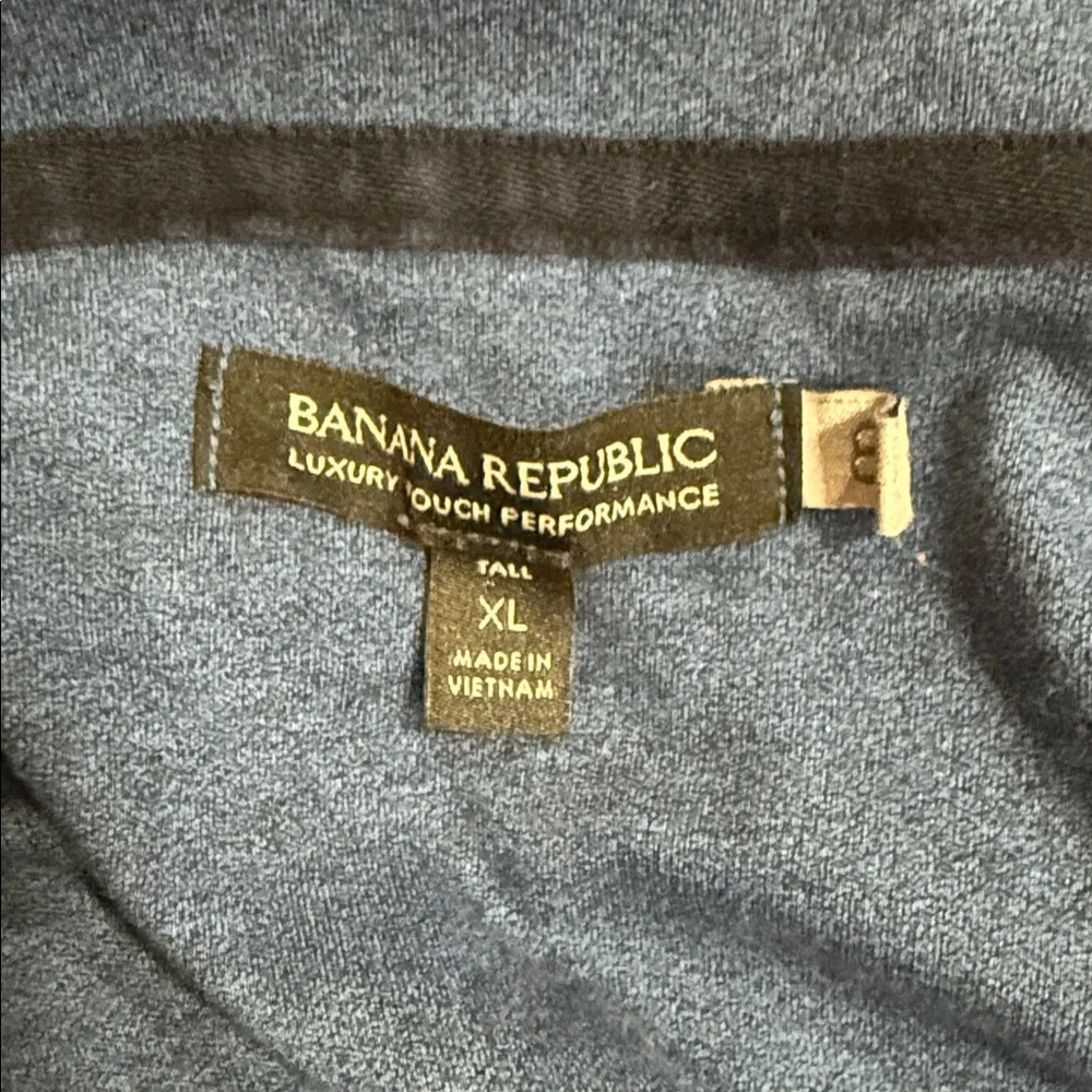 Banana Republic Men’s Blue‎ Luxury Touch Performance 1/4 Zip Pullover Golf XL